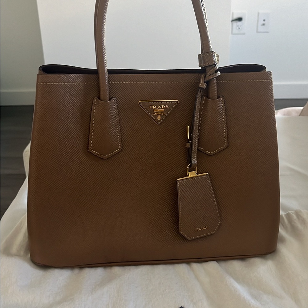 Prada Tan Leather Satchel